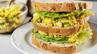Egg Salad sandwich with Vegan Eggs from Whole foods Market 